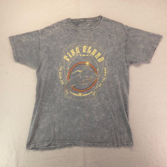 Pink Floyd Band Graphic Crew Neck T Shirt Adult Mens Size Large L Gray - Picture 2 of 9